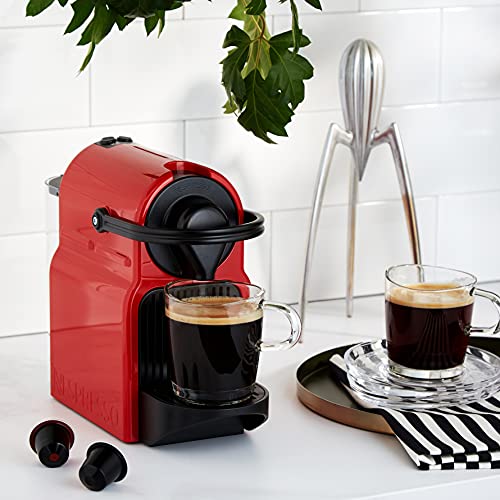 Solyrex Inissia – Machine à Café Expresso Compacte, Réservoir 0,7 L, Rouge Rubis