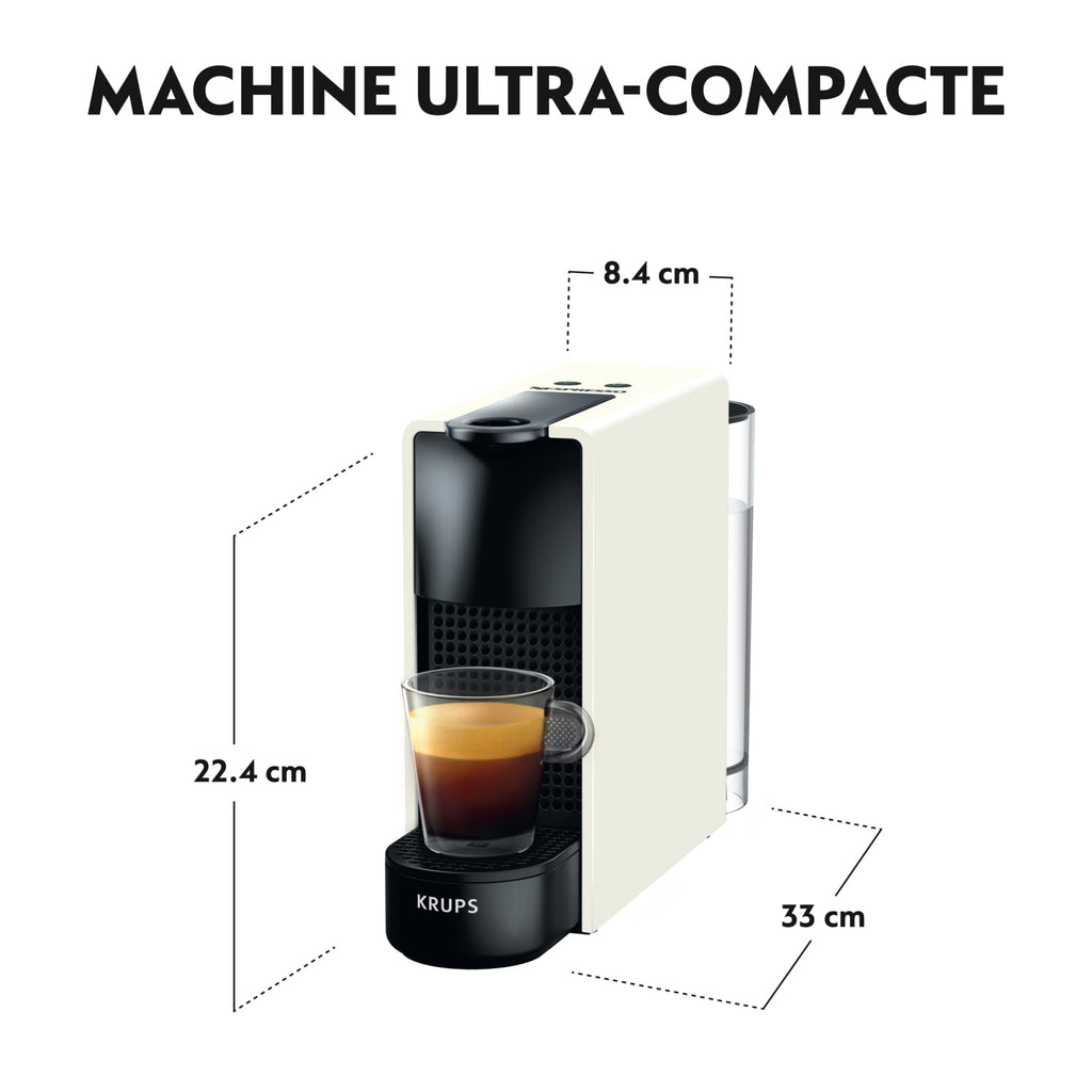 Solyrex Essenza Mini – Machine à Café Compacte et Légère, Blanc