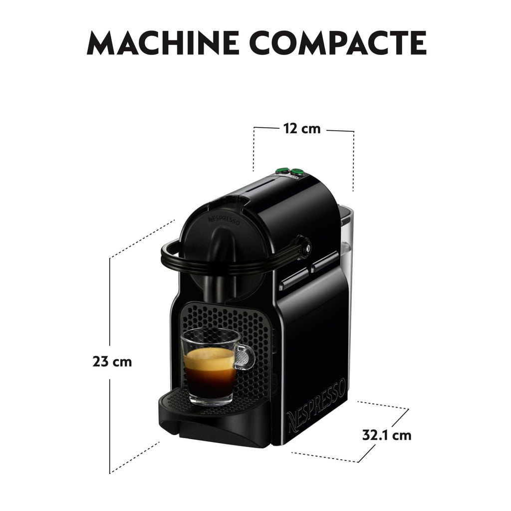Solyrex Inissia – Machine à Café à Capsules, Design Compact, 19 Bars, Noir