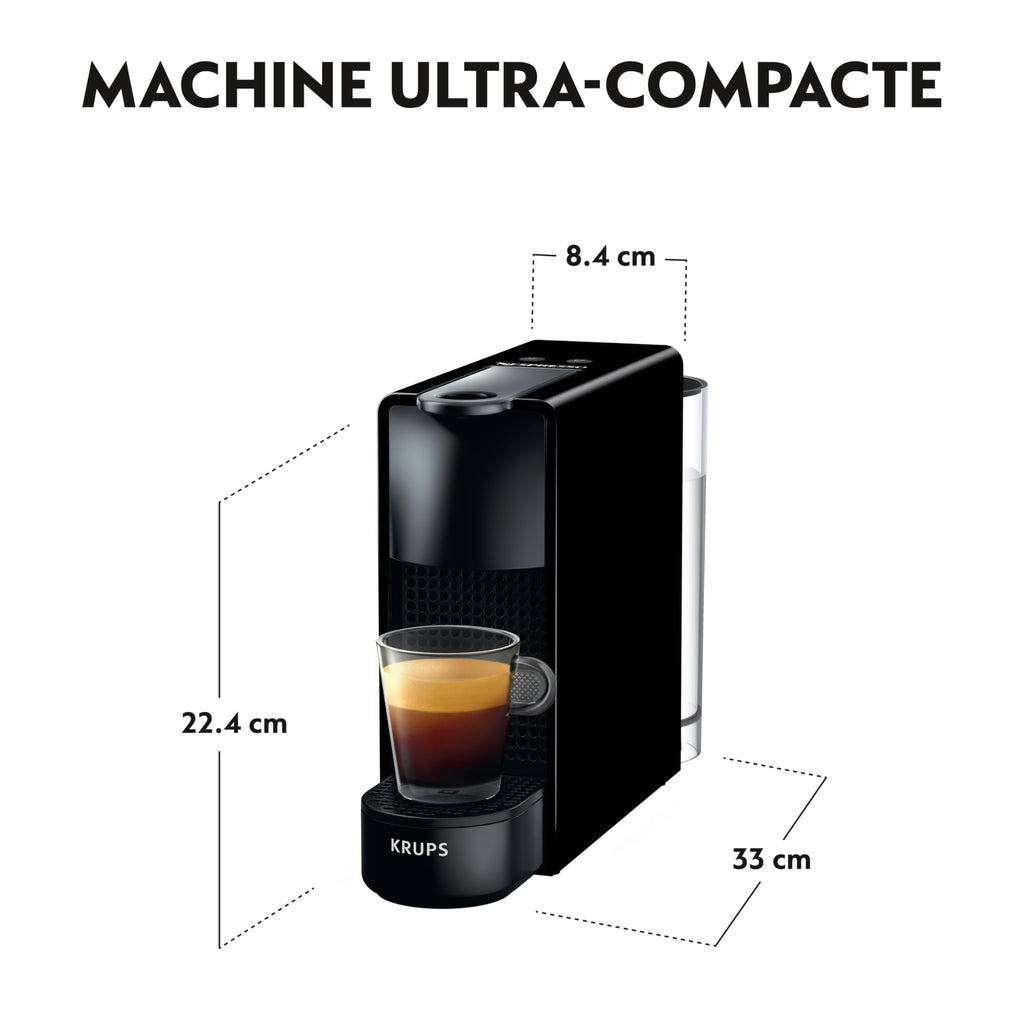 Solyrex Essenza Mini – Machine à Café à Capsules Compacte, Noir