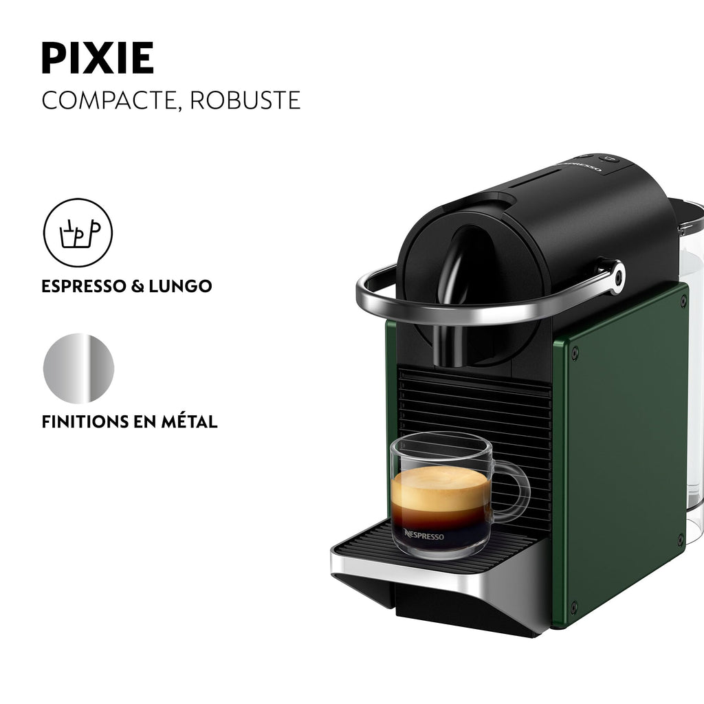 Solyrex Pixie – Machine à Café Expresso Compacte, Vert Foncé