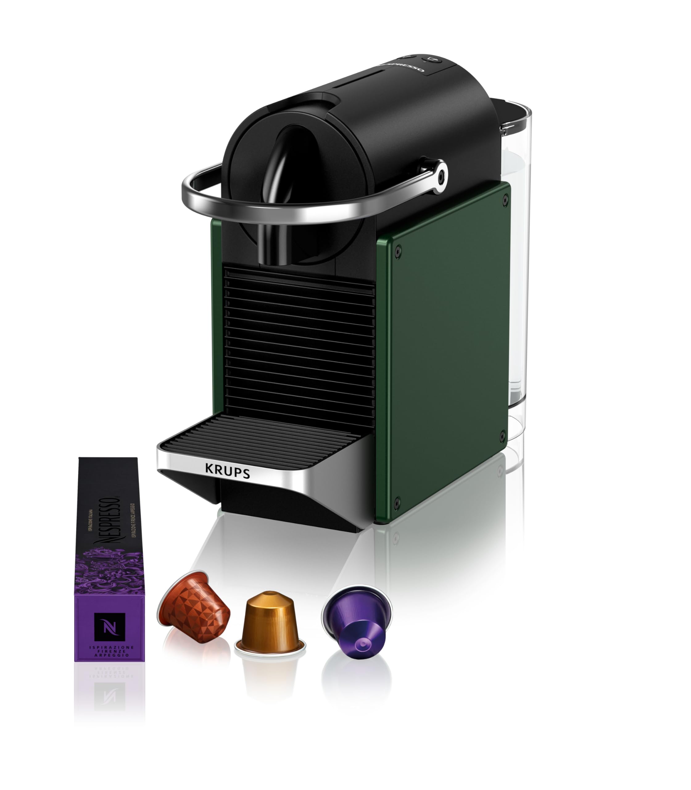 Solyrex Pixie – Machine à Café Expresso Compacte, Vert Foncé